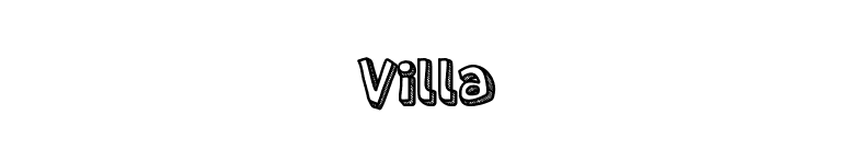 Villa font preview