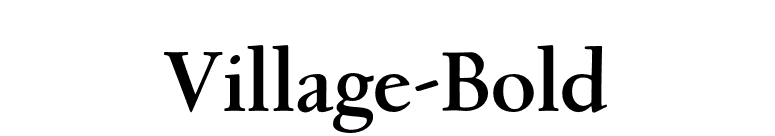Village-Bold font preview