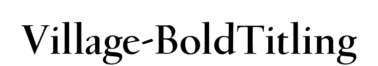 Village-BoldTitling font preview