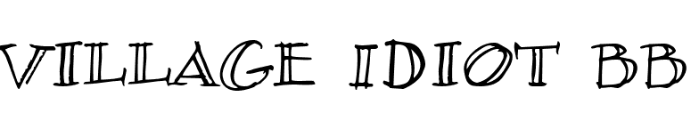 Village Idiot BB font preview