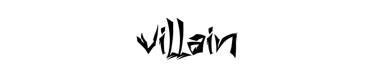villain font preview