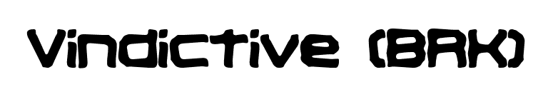 Vindictive (BRK) font preview