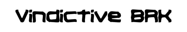 Vindictive BRK font preview