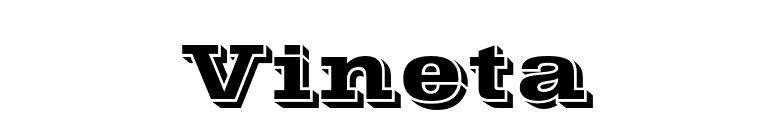 Vineta font preview
