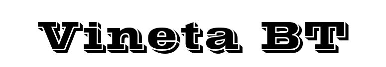 Vineta BT font preview