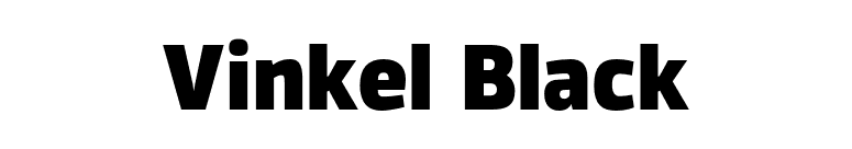 Vinkel Black font preview