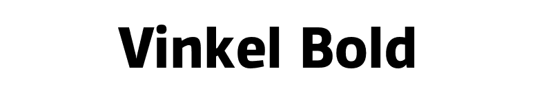 Vinkel Bold font preview