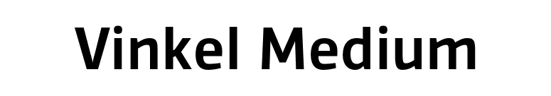 Vinkel Medium font preview