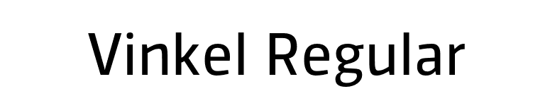 Vinkel Regular font preview