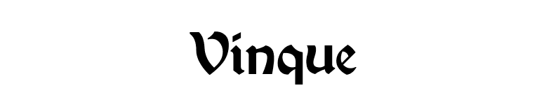 Vinque font preview