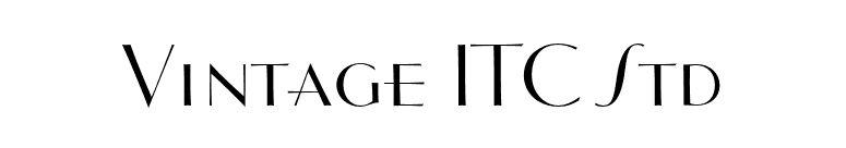 Vintage ITC Std font preview
