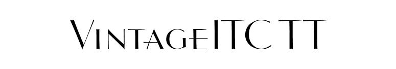VintageITC TT font preview