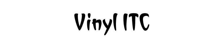 Vinyl ITC font preview