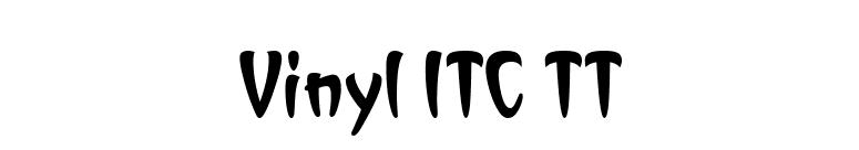 Vinyl ITC TT font preview