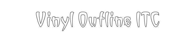 Vinyl Outline ITC font preview