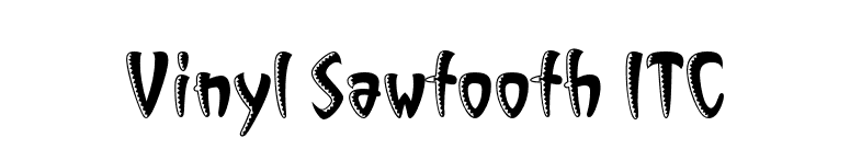 Vinyl Sawtooth ITC font preview