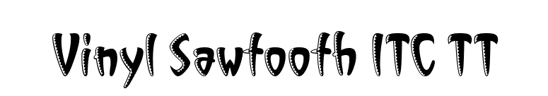 Vinyl Sawtooth ITC TT font preview