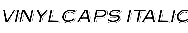 VinylCaps Italic font preview