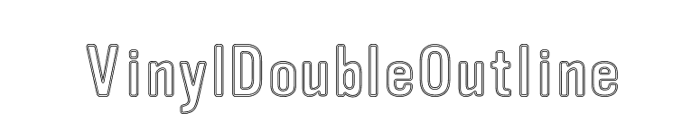 VinylDoubleOutline font preview