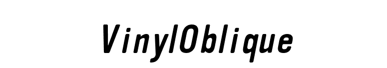 VinylOblique font preview