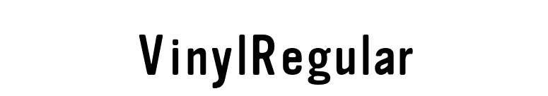 VinylRegular font preview