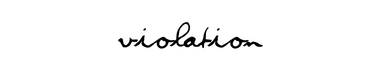 Violation font preview