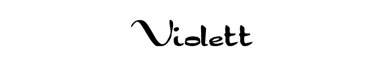 Violett font preview