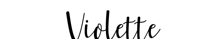 Violette font preview