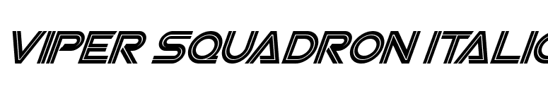 Viper Squadron Italic font preview