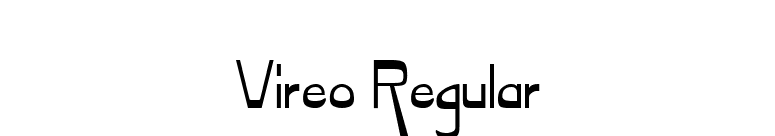 Vireo Regular font preview