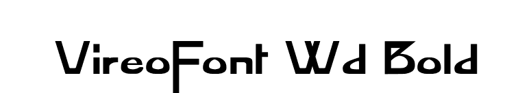 VireoFont Wd Bold font preview