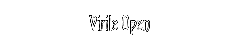 Virile Open font preview