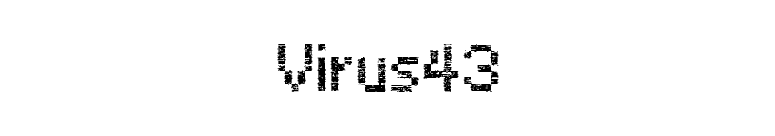 Virus43 font preview