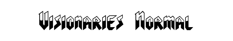 Visionaries Normal font preview