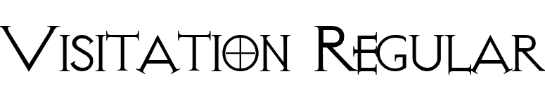 Visitation Regular font preview