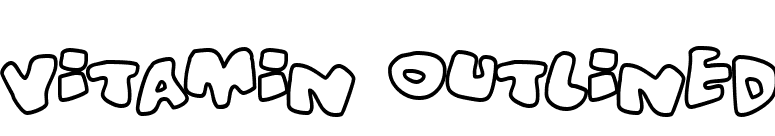Vitamin outlined font preview