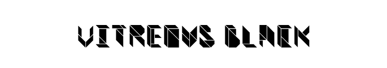 Vitreous Black font preview