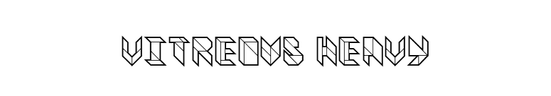 Vitreous Heavy font preview