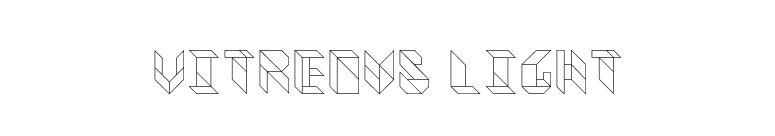 Vitreous Light font preview