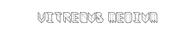 Vitreous Medium font preview