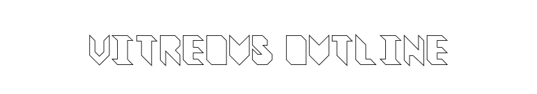 Vitreous Outline font preview