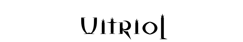 Vitriol font preview