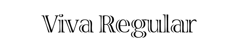 Viva Regular font preview