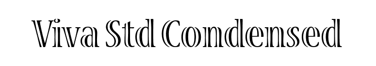 Viva Std Condensed font preview