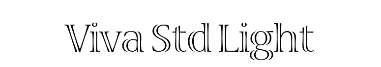 Viva Std Light font preview