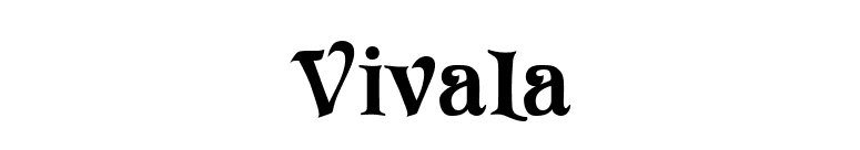 Vivala font preview