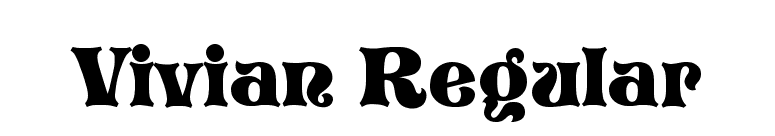 Vivian Regular font preview