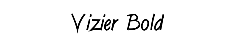 Vizier Bold font preview