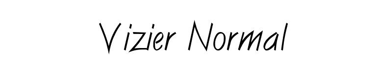 Vizier Normal font preview