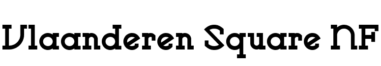 Vlaanderen Square NF font preview